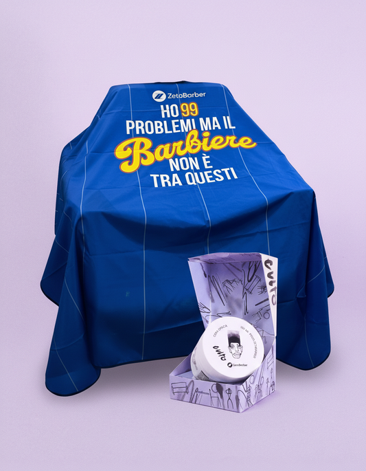 Kit Barberia - 12 Cere Opache e Mantellina